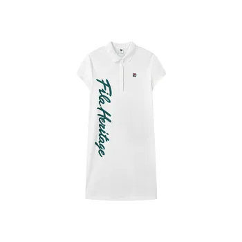 FILA TENNIS Short Sleeved Dress Women's Jade White