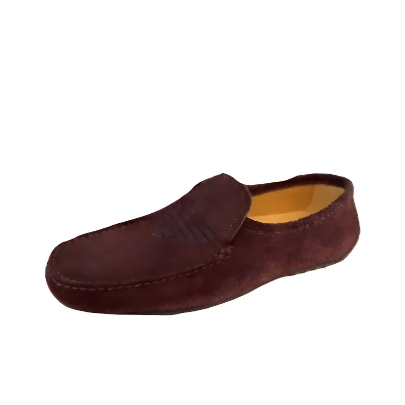 EMPORIO ARMANI EA7 Gommino Loafers Men's Red-0