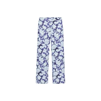 ZARA Casual Pants Women's Blue/White