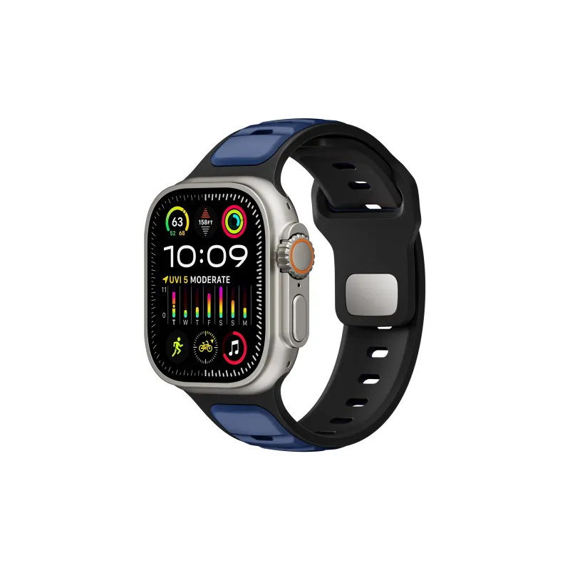 KVZUVUU Apple Compatibility Watch Band Silicone Material-14