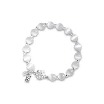 LuluCanaan Glass Cat Eye Bracelets Women's