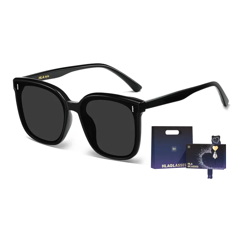 HLA TR/Memory Plastic Square Sunglasses Unisex-22