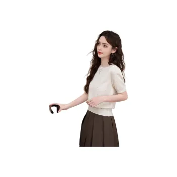 FAWENXIANGZI Puff Sleeve T Shirt Women's