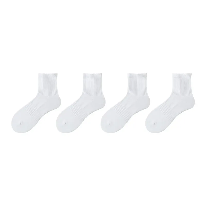 PLANDOO Mid Calf Socks Unisex 4 Pack-0