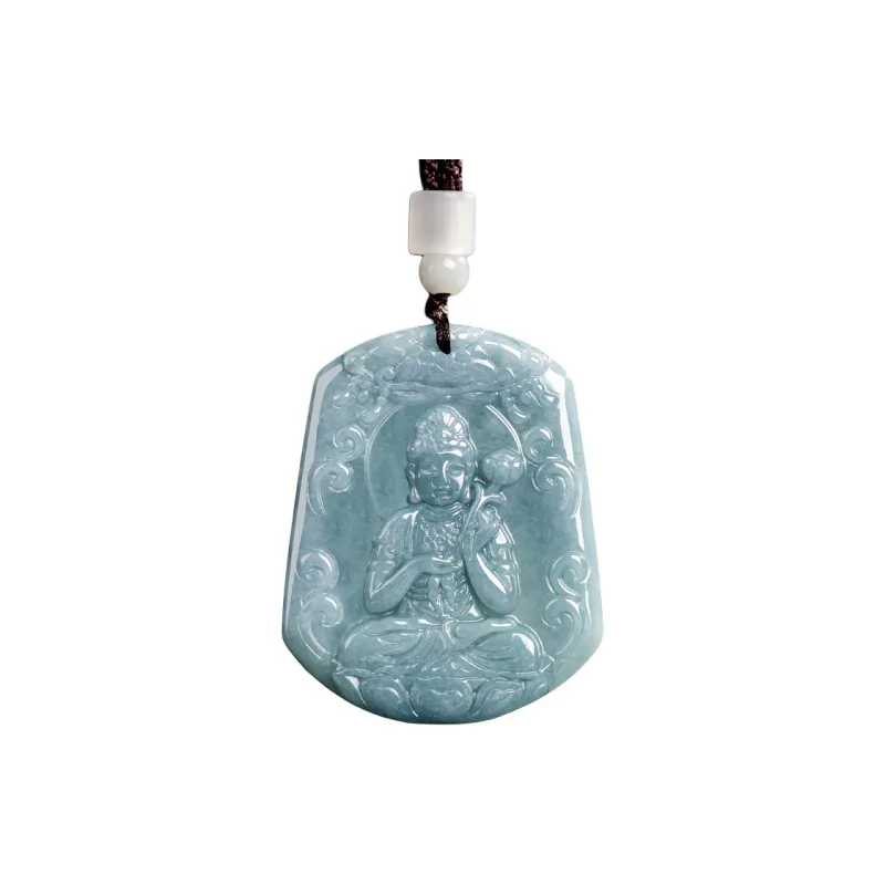 BYTHERE Glutinous Jade Jadeite Necklaces Unisex-8