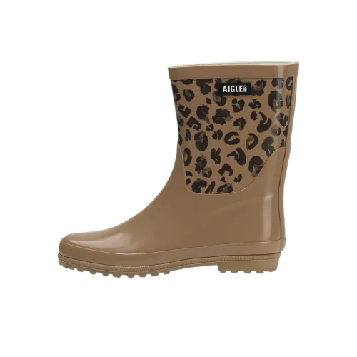 AIGLE Rain Boots Women's Brown, Blue