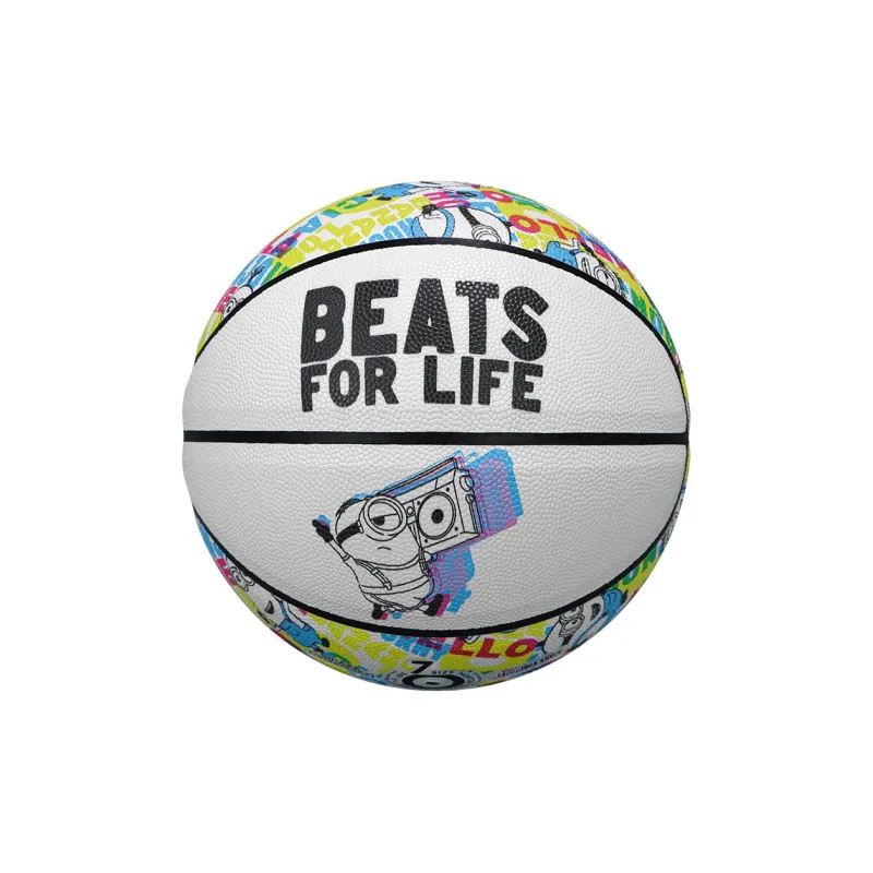 SIPAKESPORT x MINIONS PU Basketball BFL Neon Multicolor Size 7 Street Unisex-0