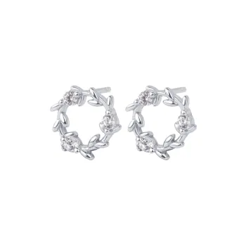 QIANFANGDAHUANGYE Zircon Stud Earrings Women's