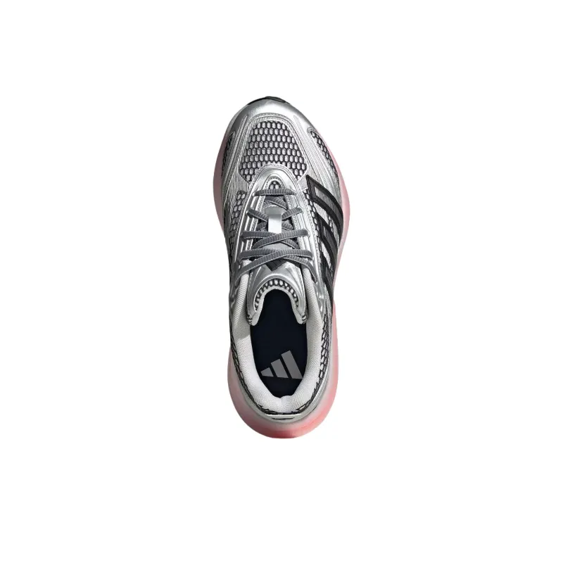 Adidas LIGHTBLAZE Anti Slip Wear Resistant Low Top Casual Running Shoes Women's Silver Pink-4