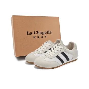 La Chapelle Cushioning, Slip Resistant, Breathable, Lightweight Low Top Casual Shoes Women's Greige Black