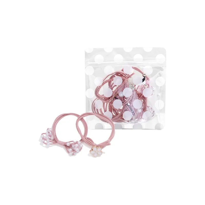 ROYALSASA Rubber Band, Faux Pearl Hair Tie Women's-3