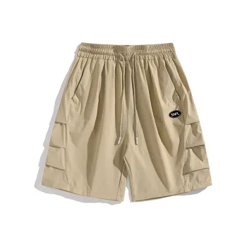 SNOW FLYING Cargo Shorts Men Apricot