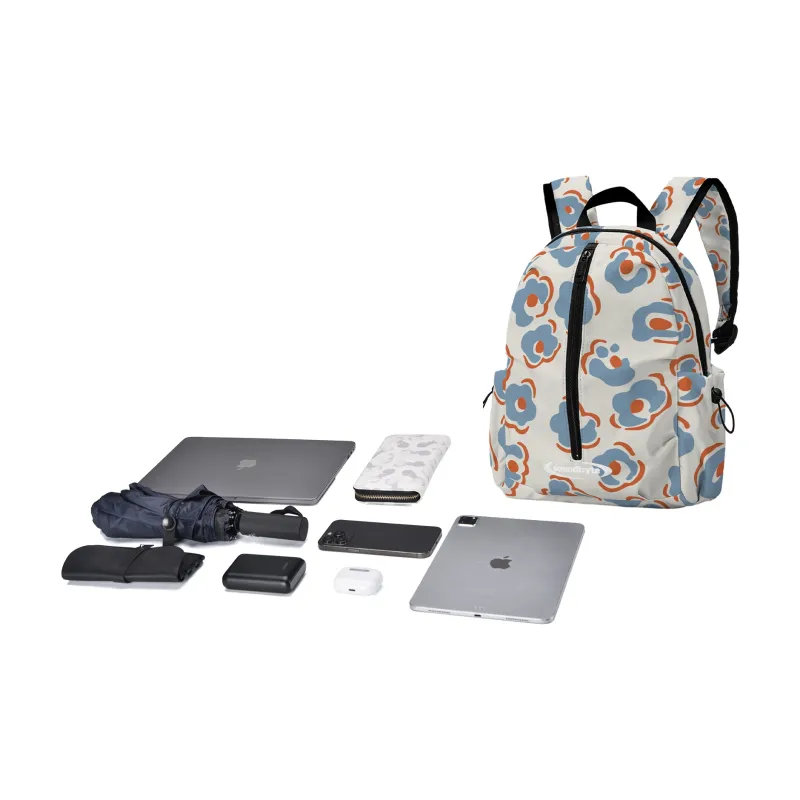 DRACONITE Polyester Backpack Regular Unisex Ecru-5