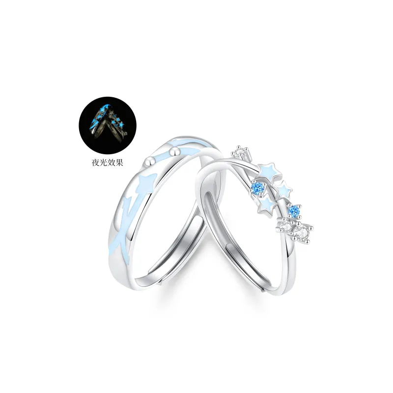 Jodie&Kevin S999 Fine Silver/925 Sterling Silver Rings Unisex-11