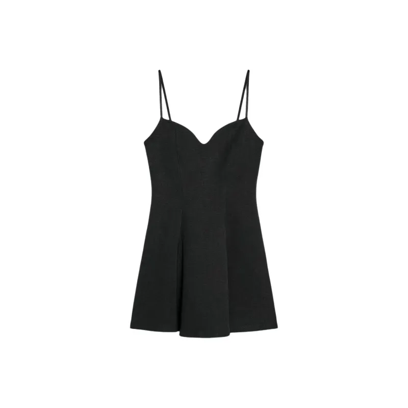 ZARA Slip Dresses Women's Black-0
