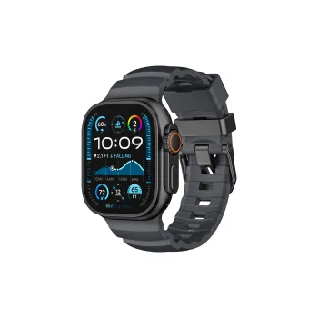 KVZUVUU Apple Compatibility Watch Band Rubber Material