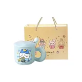 Hachiware Super Book Lover-Blue Cup[Cup Lid Spoon+Box]