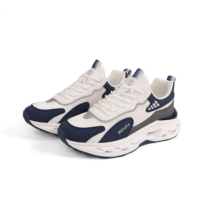 Wahaha Cushioning, Slip Resistant, Breathable, Height Increasing Low Top Casual Shoes Men's-1