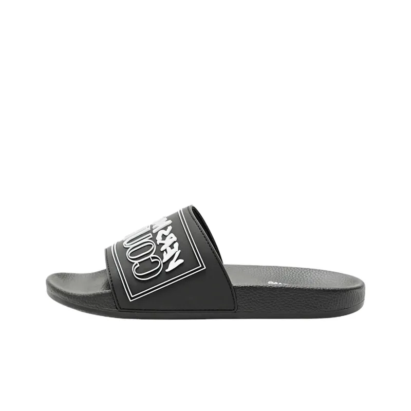 VERSACE JEANS COUTURE Slide Slippers Men's Black-0