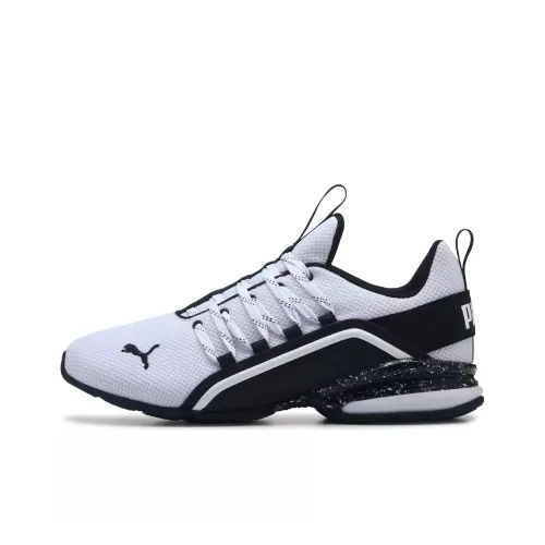 PUMA Axelion Slip Resistant And Breathable Low Top Training Shoes Men's White