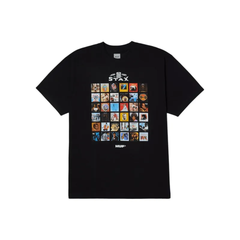 HUF T Shirts Men Black-0