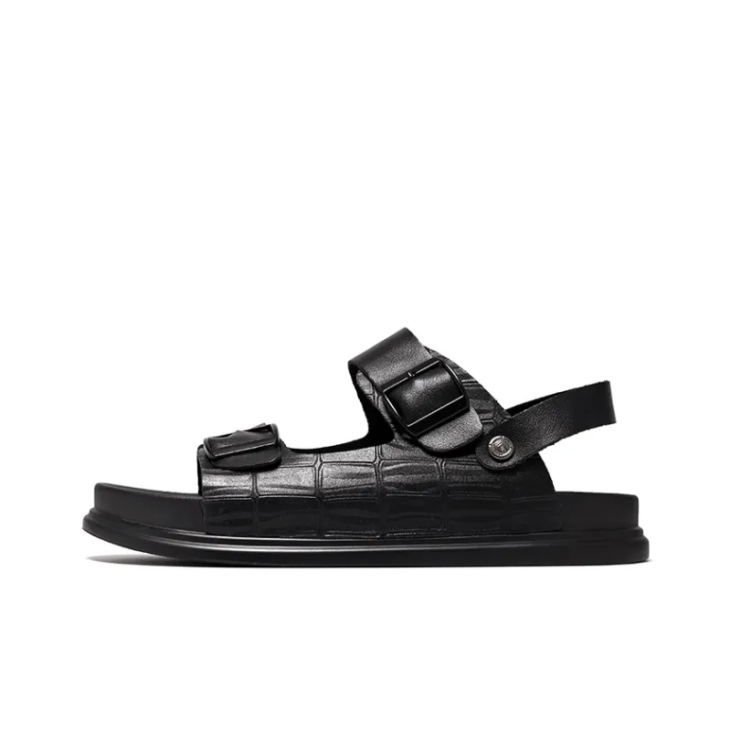 FULIBAOLUO Beach Sandals Men's Black-0