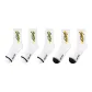 5 Pack[White+White+White+Black Head White+Black Head White]
