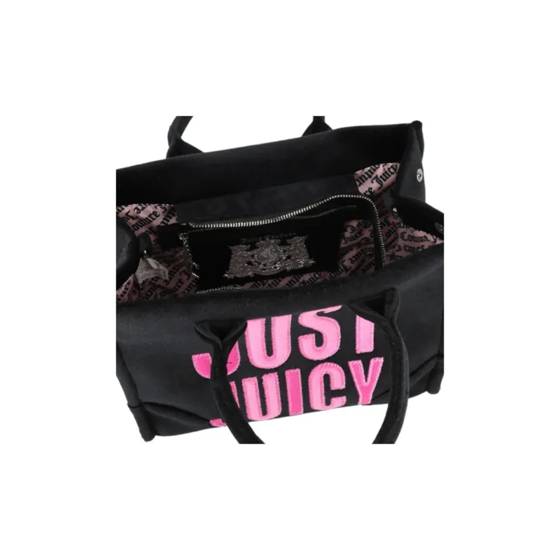 JUZI Cotton Handbag Women's Black-4