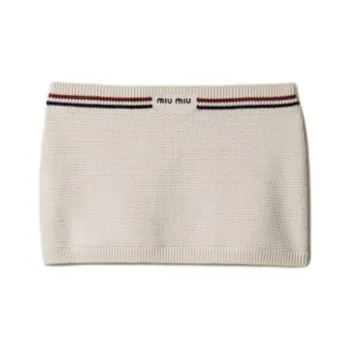 MIU MIU Casual Short Skirts Women's Beige