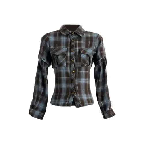 KKX Shirts Women's Blue Plaid