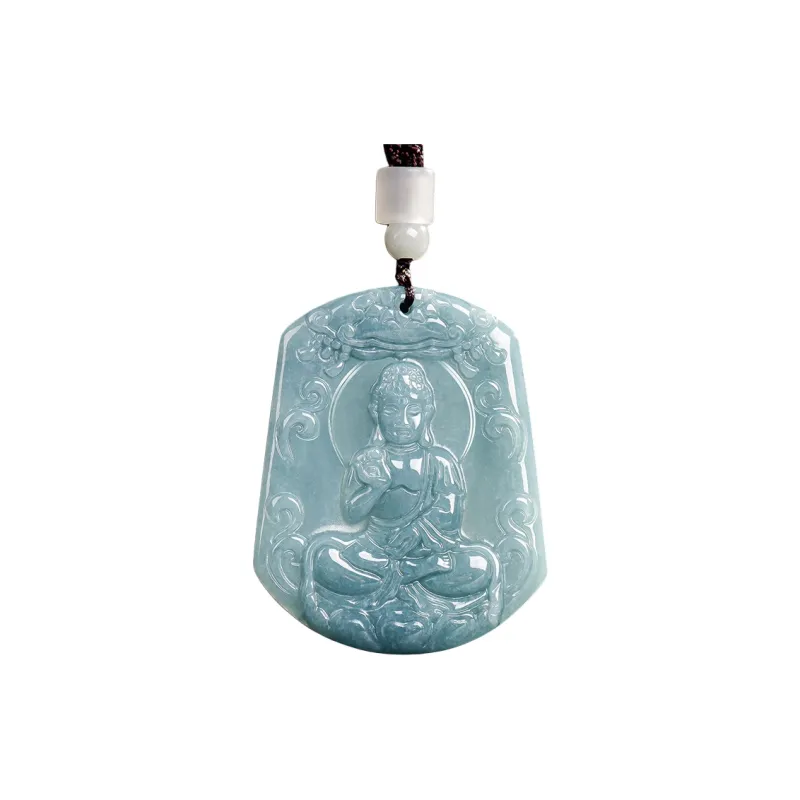 BYTHERE Glutinous Jade Jadeite Necklaces Unisex-14