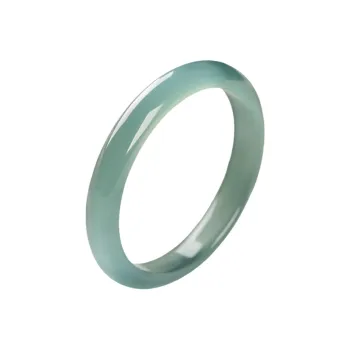 MY WORLD BEGINS AND ENDS WITH YOU Natural Chalcedony Bangles Women's