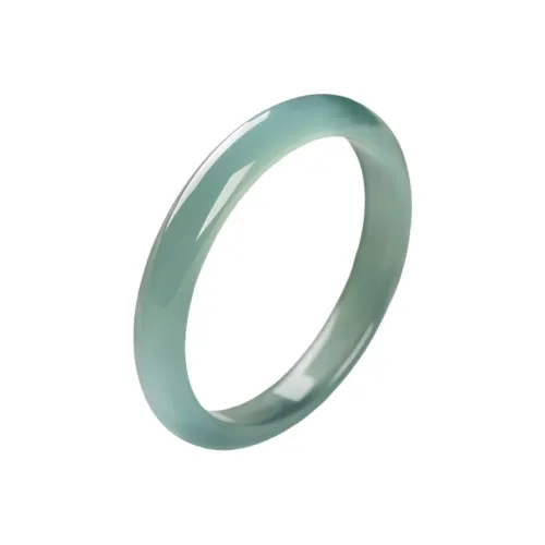 MY WORLD BEGINS AND ENDS WITH YOU Natural Chalcedony Bangles Women's
