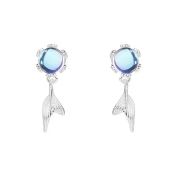TAOHUAZHAOZHAO S925 Silver Earrings Women's