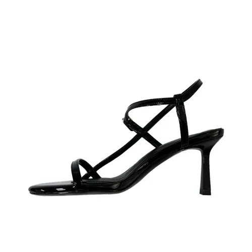 MABEL&CO One Strap Sandals 6cm Women's Black