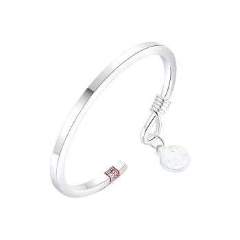 Bear Silversmith 999 Fine Silver Sterling Silver Bangle Women's
