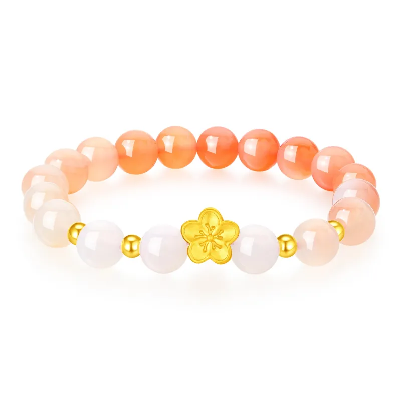 Lao Feng Xiang Agate Bracelets Women's-0