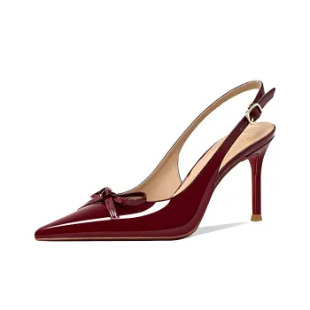GOSO Slim Heel High Heels Women's Burgundy