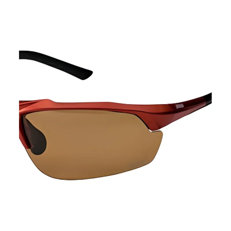 PRINCE Nylon Resin Irregular Shape Sunglasses Unisex Brown-2
