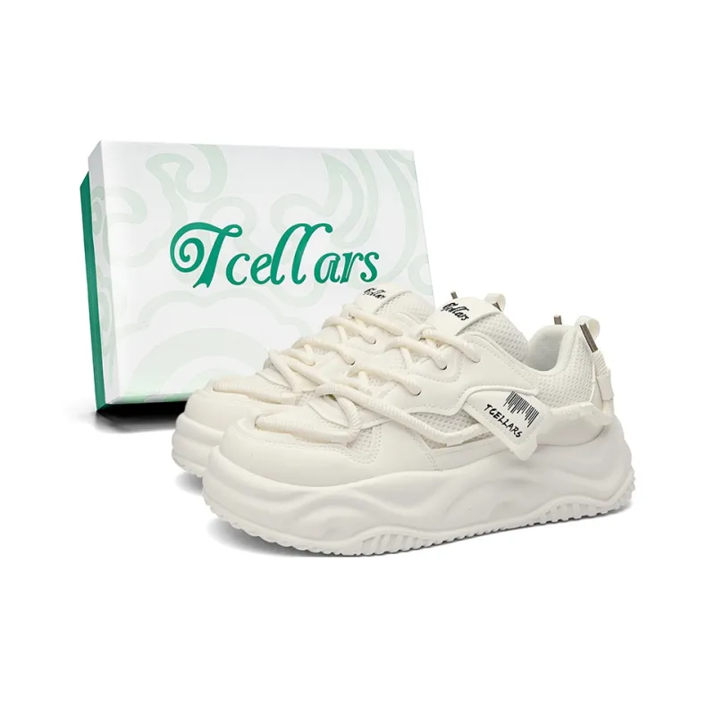 TCELLARS Abrasion Resistant Balance Lightweight Height Increasing Rebound Low Top Casual Shoes Men's-1