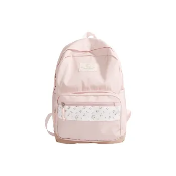 AIBAG Nylon Fabric Backpack Women's Pink/White/Blue/Green