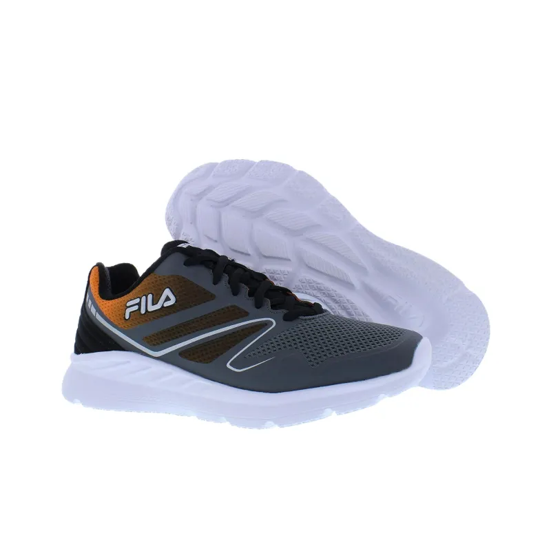 FILA Memory Panorama 8 Anti Slip Wear Resistant Low Top Casual Shoes Men's Gray-3