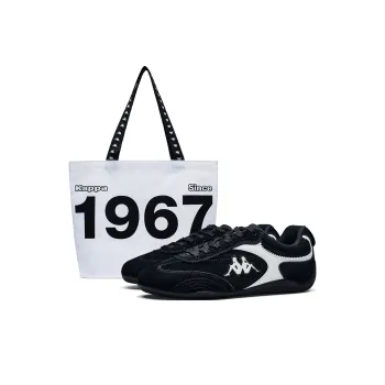 Kappa Back to Back Low Top Skateboard Shoes Unisex Black