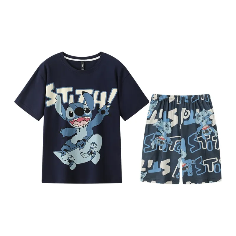 Gongdie x Disney Pajama Set Men's Dark Blue-0