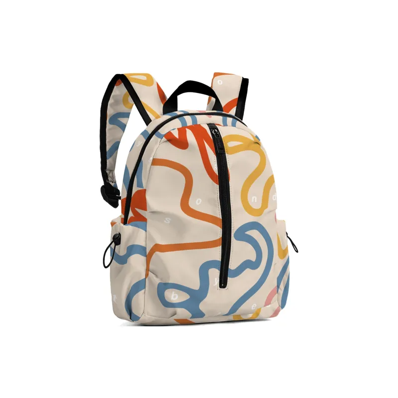 DRACONITE Polyester Backpack Regular Unisex Ecru-26