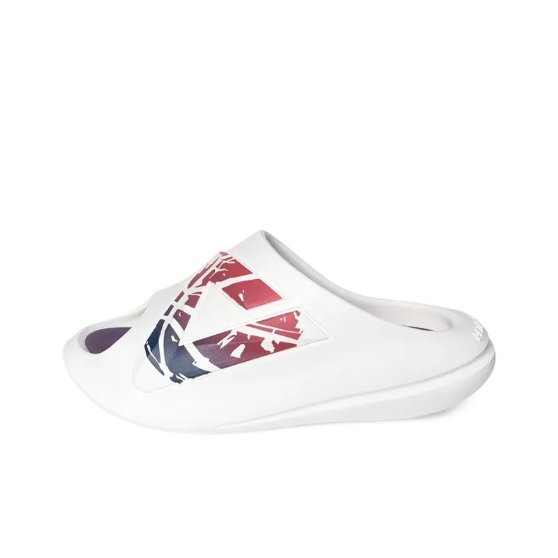 PEAK Very Small Fat Drag Quiet Slip Resistant Abrasion Resistant Slide Slippers Unisex Ultra Light White Purple-0