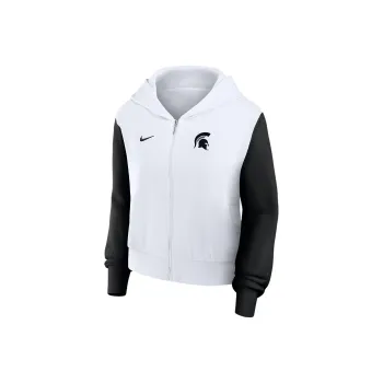 Nike Michigan State Athletic Prep Colorblocked Script Women's's Nike College Full Zip Hoodie