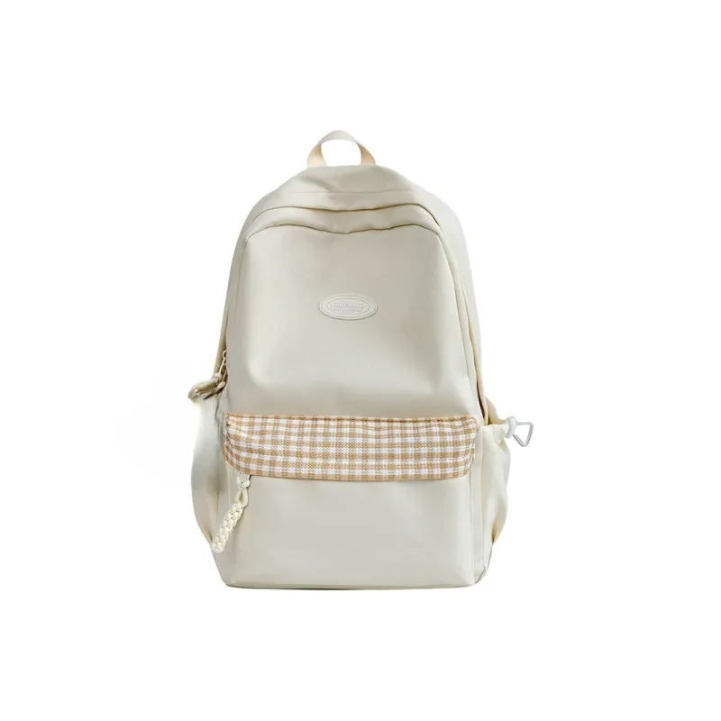Yalu Nylon Backpack Unisex White/Black/Yellow/Orange/Green-0
