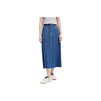 NAVIGARE Denim Long Skirt Women's
