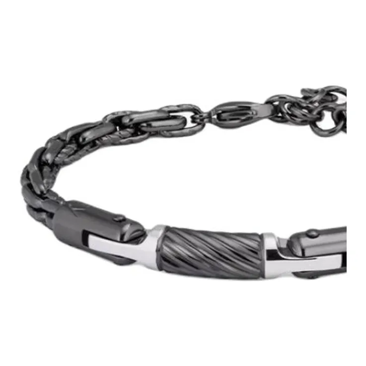 BROSWAY Titanium Steel Bracelets Men's Black-2